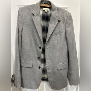 LODEN DAGER Grey German Austrian Villefranche Style Wool Blazer Soft Jacket 40 M